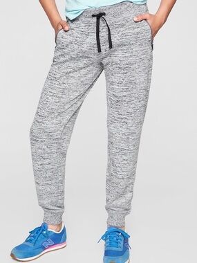 Athleta Girl Good Times Heathered Gray Joggers Sz L/12